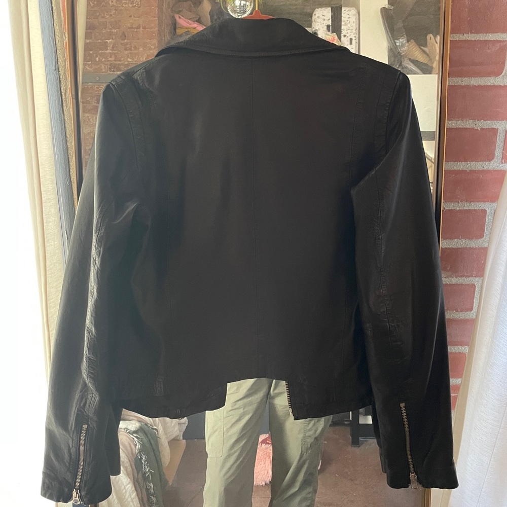 Madewell Washed Leather Motorcycle Jacket - Picture 9 of 9
